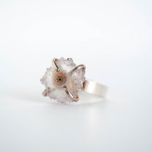 Load image into Gallery viewer, Light Stalactite Slice Statement Ring - Size 8
