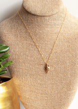 Load image into Gallery viewer, Petite Bronze Arrowhead Necklace