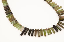 Load image into Gallery viewer, Watermelon Tourmaline Stick Necklace