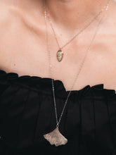 Load image into Gallery viewer, Long Ginkgo Leaf Necklace