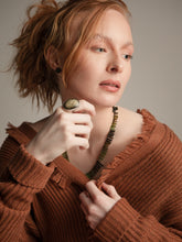 Load image into Gallery viewer, Obsidian Statement Ring - Size 7