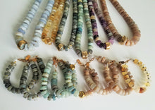 Load image into Gallery viewer, Raw Chalcedony Beaded Statement Necklace