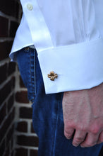 Load image into Gallery viewer, Sterling Silver Four-Leaf Clover Cuff Links