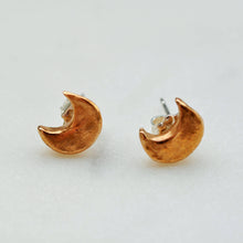 Load image into Gallery viewer, Crescent Moon Stud Earrings