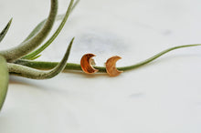 Load image into Gallery viewer, Crescent Moon Stud Earrings