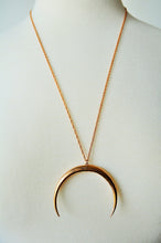 Load image into Gallery viewer, Bronze Crescent Necklace