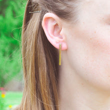 Load image into Gallery viewer, Long Bar Stud Earrings