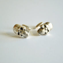 Load image into Gallery viewer, Sterling Silver Skull Cuff Links