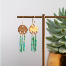 Load image into Gallery viewer, Turquoise Dreamcatcher Earrings