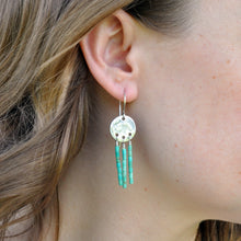 Load image into Gallery viewer, Turquoise Dreamcatcher Earrings
