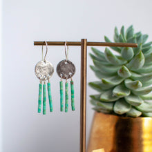 Load image into Gallery viewer, Turquoise Dreamcatcher Earrings