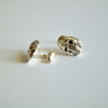Load image into Gallery viewer, Sterling Silver Skull Cuff Links