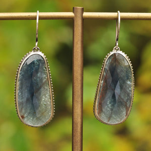 Blue Sapphire Statement Earrings