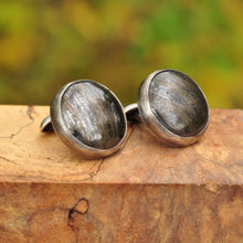 Load image into Gallery viewer, Pyrite Cuff Links