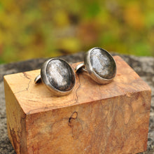 Load image into Gallery viewer, Pyrite Cuff Links