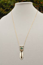 Load image into Gallery viewer, Arrow Banner Necklace with Morning Star Turquoise
