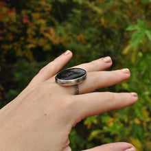 Load image into Gallery viewer, Obsidian Statement Ring - Size 7
