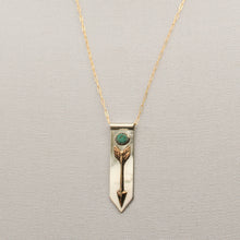 Load image into Gallery viewer, Arrow Banner Necklace with Morning Star Turquoise