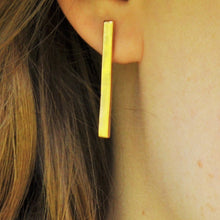 Load image into Gallery viewer, Long Bar Stud Earrings