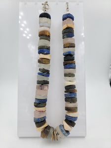 Lapis Multicolor Gemstone Chunky Necklace