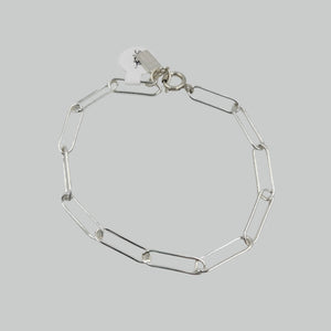 Sterling Silver Paperclip Chain Bracelet