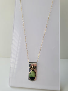 Hubei Turquoise Pineapple Banner Necklace