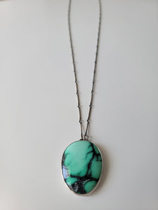Emerald Rose Variscite Long Necklace