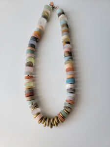 Multicolor Chunky Gemstone Necklace