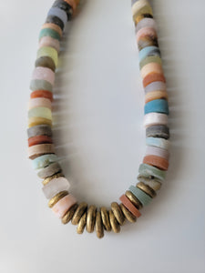 Multicolor Chunky Gemstone Necklace