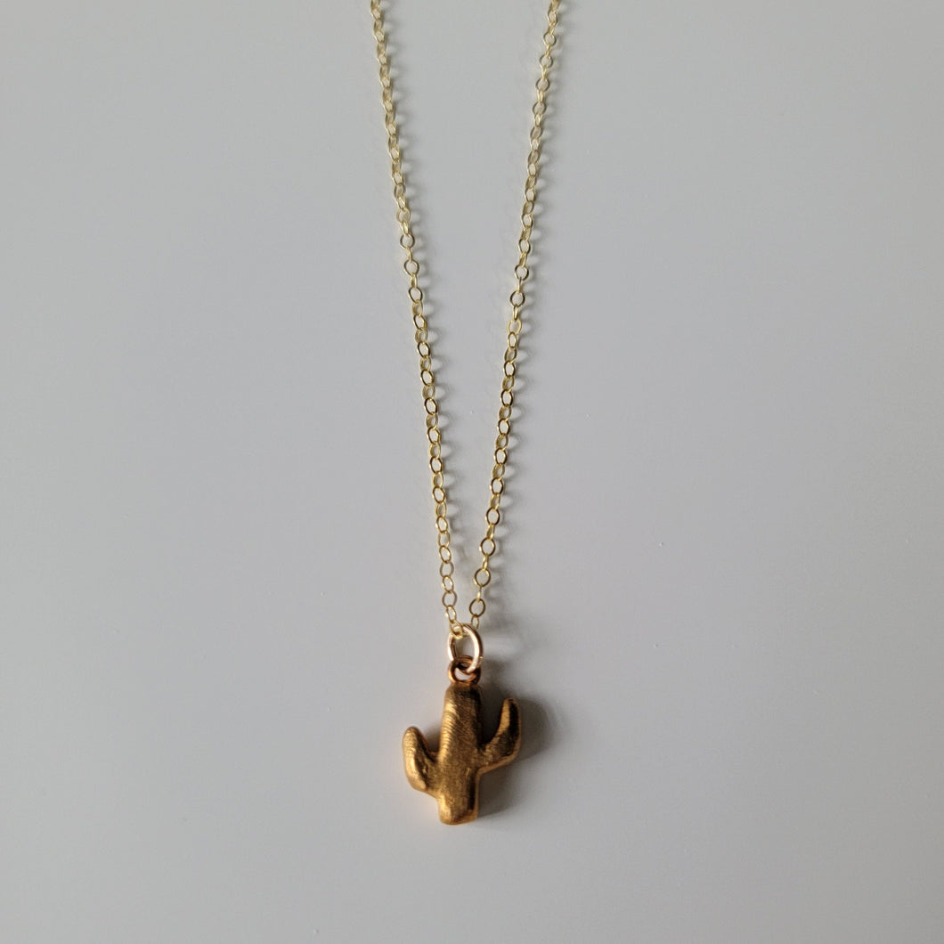 Tiny Saguaro Cactus Necklace