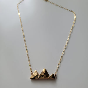 Triple Peak Mountains Necklace