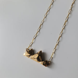 Triple Peak Mountains Necklace