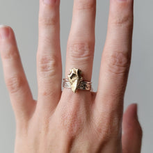 Load image into Gallery viewer, Sand Cast Recycled Sterling Ring Band - Size 6
