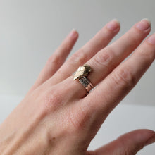 Load image into Gallery viewer, Sand Cast Recycled Sterling Ring Band - Size 6
