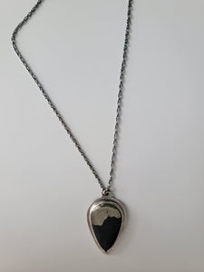 Apache Gold Teardrop Long Pendant Necklace
