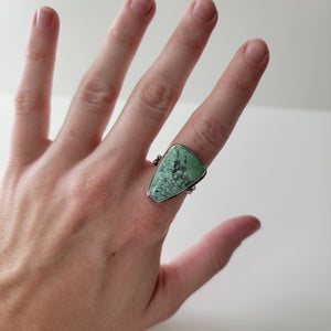 Variscite Statement Ring - Size 9