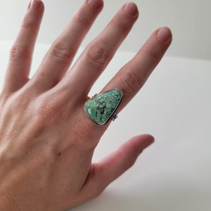 Variscite Statement Ring - Size 9