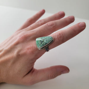 Variscite Statement Ring - Size 9