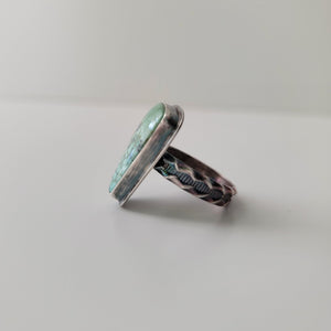 Variscite Statement Ring - Size 9
