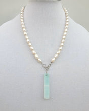Load image into Gallery viewer, Pearl and Amazonite Necklacce
