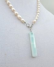 Load image into Gallery viewer, Pearl and Amazonite Necklacce
