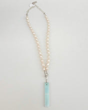 Load image into Gallery viewer, Pearl and Amazonite Necklacce
