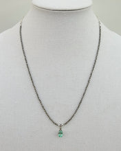 Load image into Gallery viewer, Delicate Pyrite and Paribe Tourmaline Necklace
