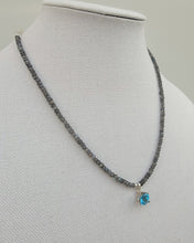 Load image into Gallery viewer, Labradorite and Blue Topaz Necklace
