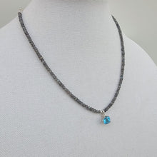 Load image into Gallery viewer, Labradorite and Blue Topaz Necklace
