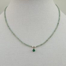 Load image into Gallery viewer, Delicate Green Gemstone Necklace
