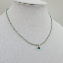Load image into Gallery viewer, Delicate Green Gemstone Necklace
