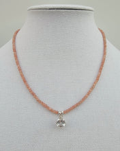 Load image into Gallery viewer, Sunstone and White Topaz Necklace

