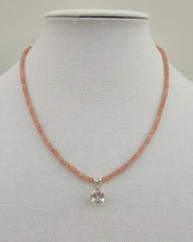 Load image into Gallery viewer, Sunstone and White Topaz Necklace
