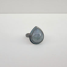 Load image into Gallery viewer, Jade Teardrop Sterling Ring
